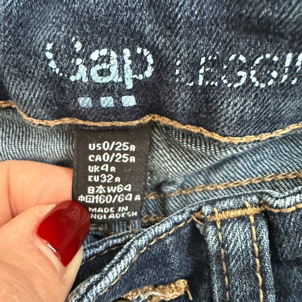GAP Women's Dark Blue Jeggings - Picture 2 of 2